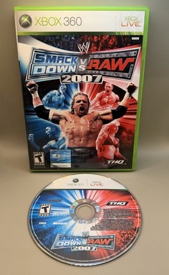 WWE SmackDown vs. Raw 2007 (Xbox 360, 2006) Complete CIB