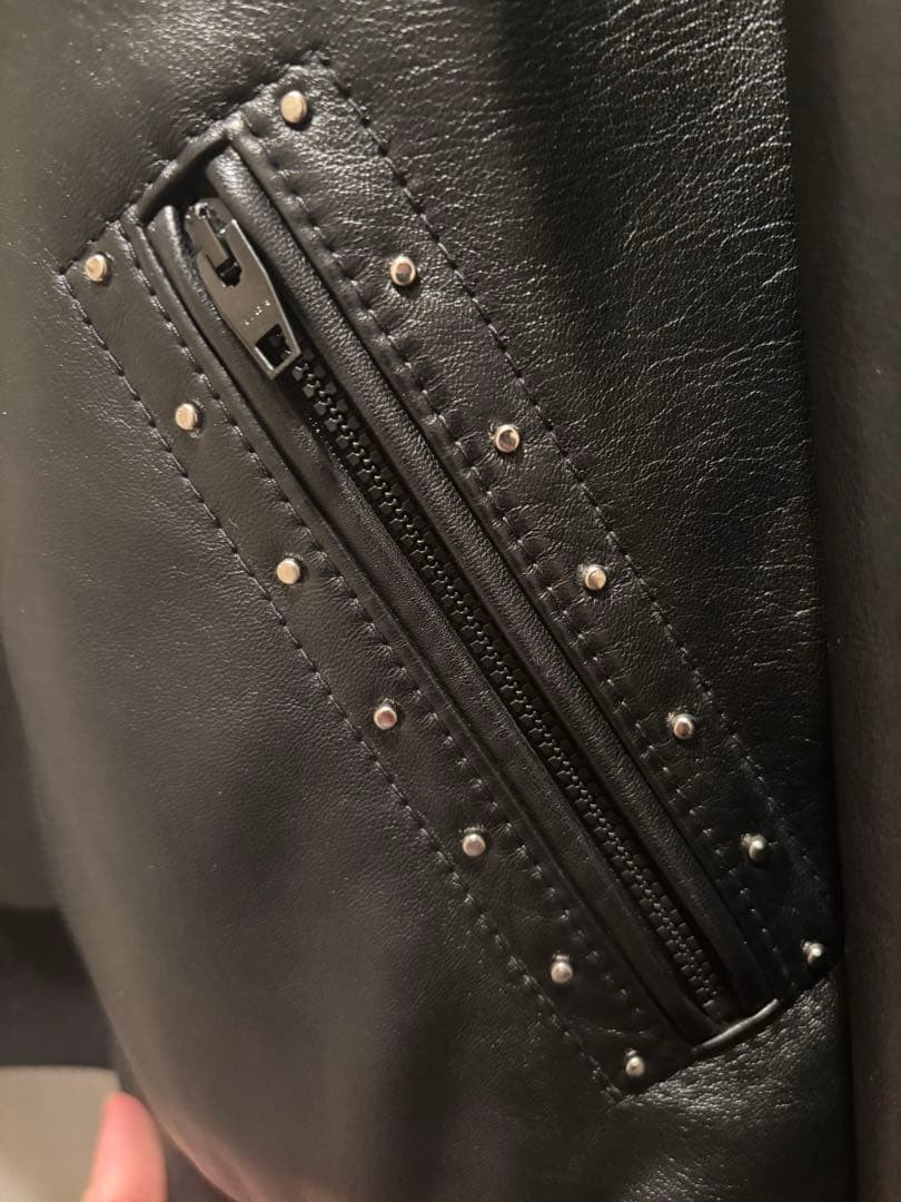 World's No. 1 CELINE Sample Rhinestone Leather Jacket image 4