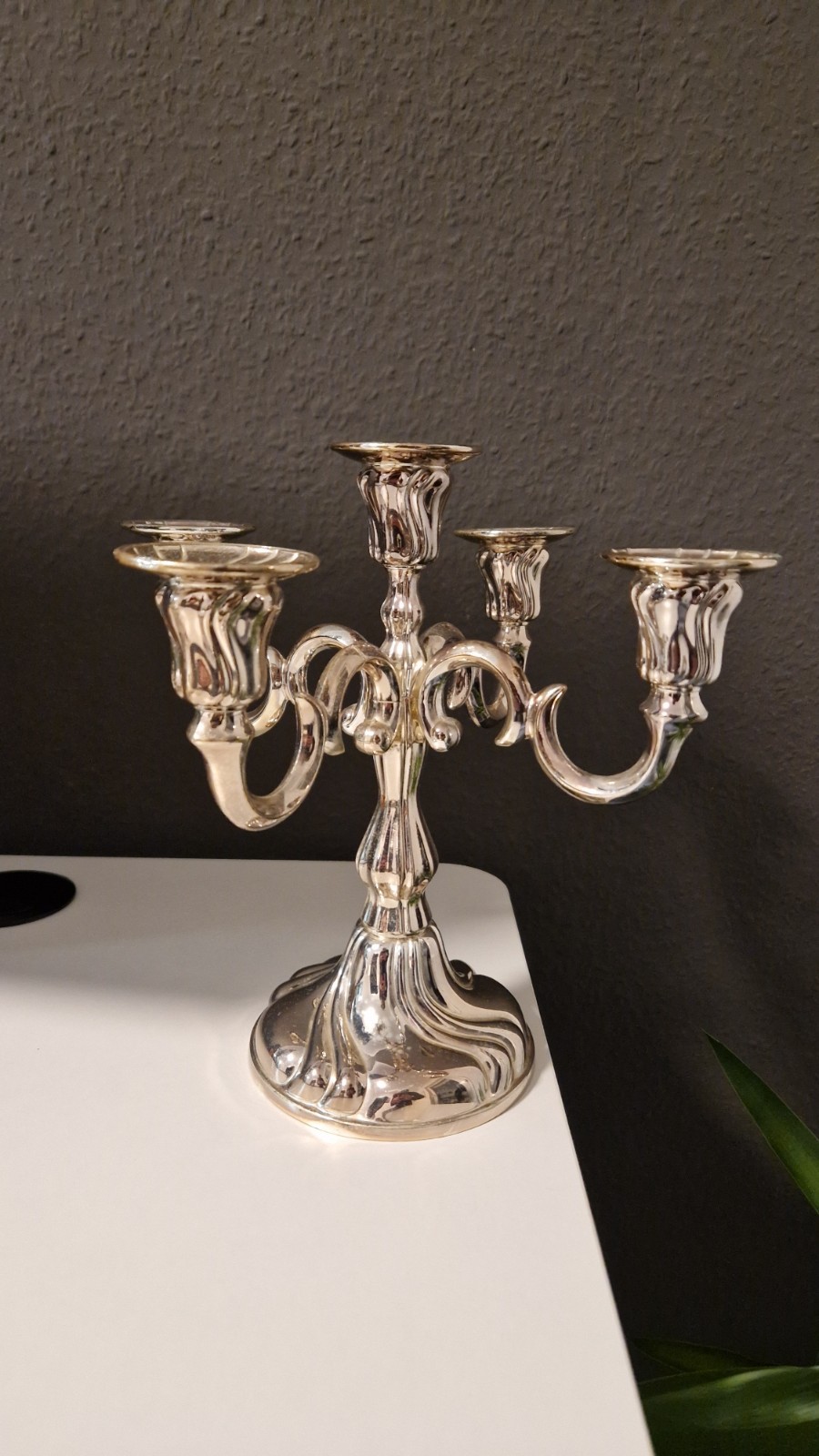 Kerzenständer VERSILBERT Made In Germany Sehr Guter Zustand (1,7kg)