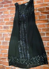 Worthington Womens Black Sequin Dress Sz 4