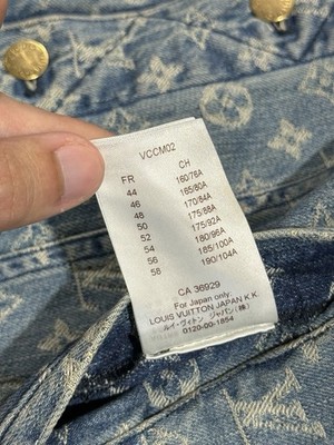 Louis Vuitton x Supreme SS17 Monogram Jacquard Denim Jacket Size