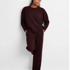 State of Day Indulge  Rest Sweater and Pants Loungewear Set 2 piece M/L/XL