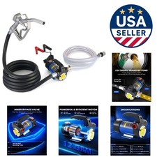 Strong  Durable 12V Diesel Fuel Pump Kit - Perfect for Cars  Yard Equipment