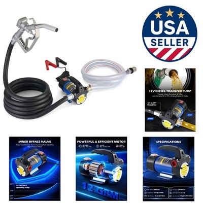 Strong & Durable 12V Diesel Fuel Pump Kit - Perfect for Cars & Yard Equipment