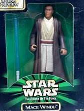 STAR WARS THE POWER OF THE FORCE MACE WINDU 1998 SNEAK PREVIEW NEW