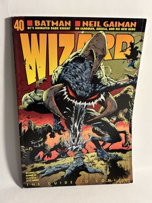 Vintage Wizard Magazine #40-DC Guide to Comics December 1994 Batman Neil Gaiman