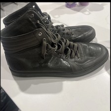 gucci imprime Monogram Men s High Top Green S...