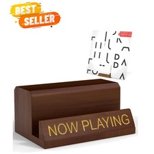 Now Playing Vinyl Record Stand Wooden Vinyl Record Holder Display Wood Re...