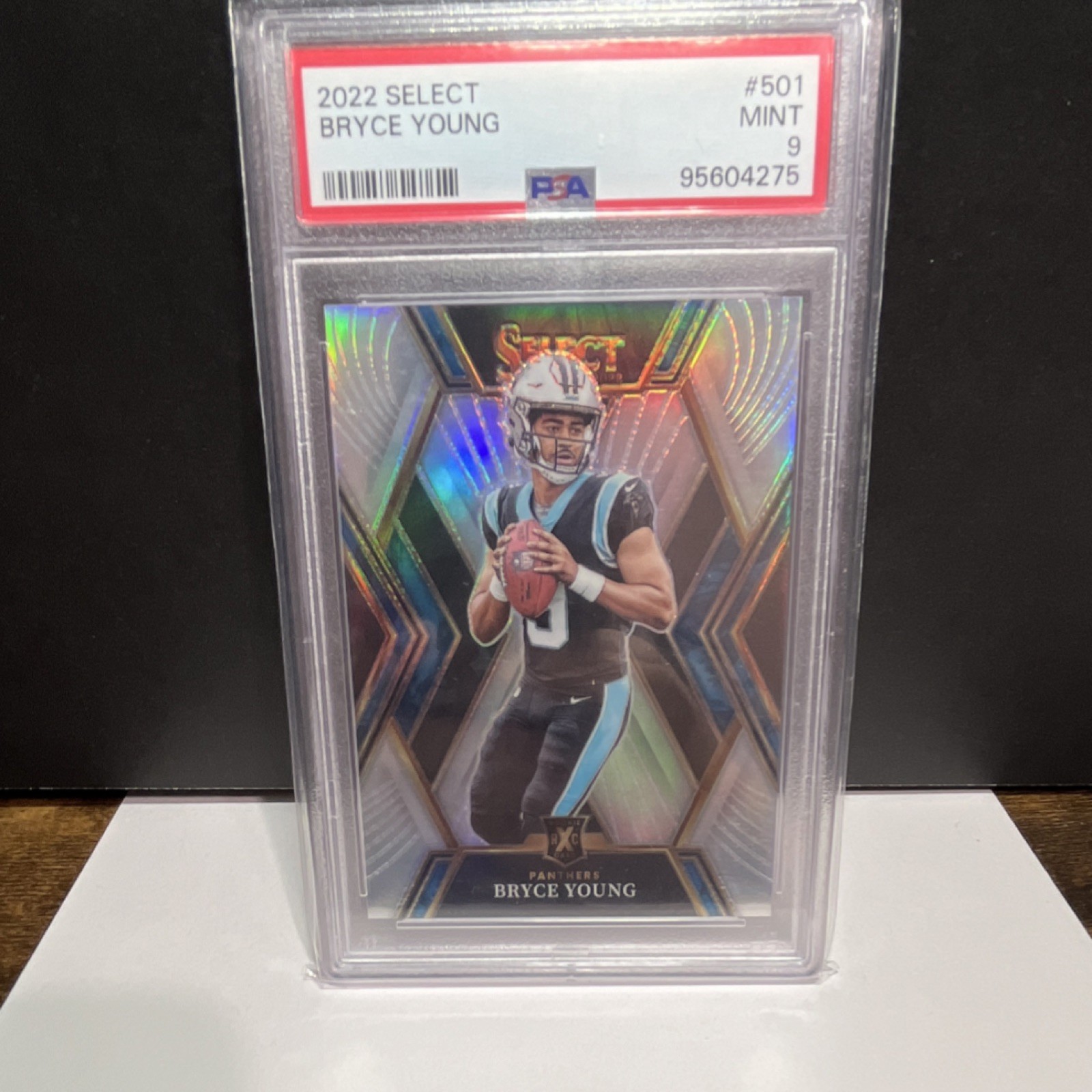2022 Panini Select Bryce Young #501 PSA Mint 9 Silver Prizm XRC Rookie Panthers