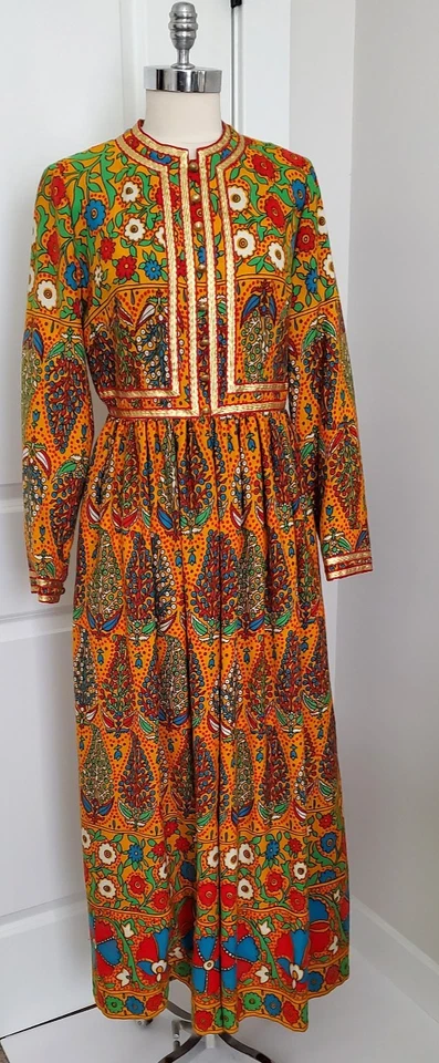 Vintage Bergdorf Goodman B Cohen Original Palazzo Pant Jumpsuit Mod Hostess 70's - Image 4 of 4