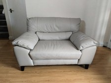 Leather Cuddler Love Seat