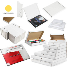 White PIP Cardboard Large Letter Postal Box Amazon Ebay Online Seller Royal Mai