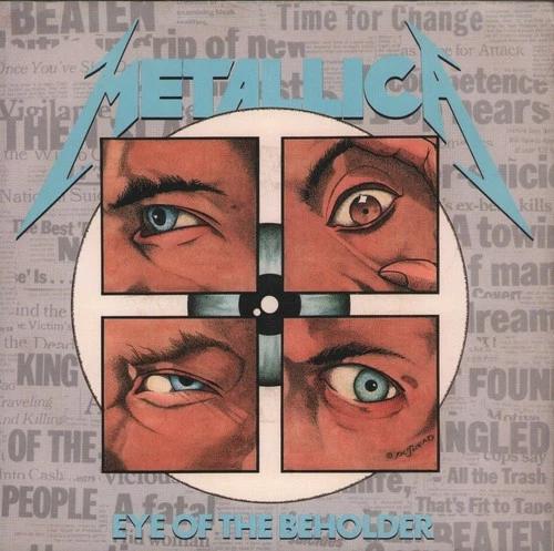 Metallica Eye of the Beholder 7" vinyl USA Elektra 1988 Sp pressing with pic