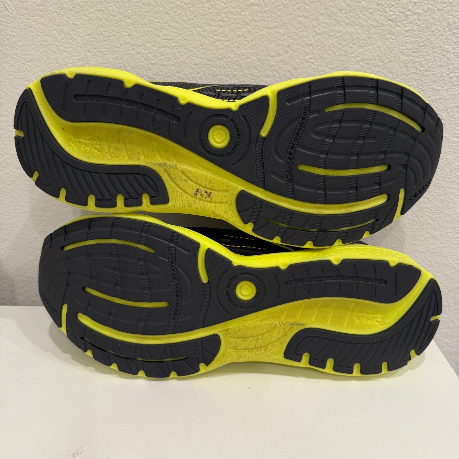 Brooks Mens Glycerin 20 Size 13D Gray/Yellow Running Shoes Sneakers Athletic thumbnail 6