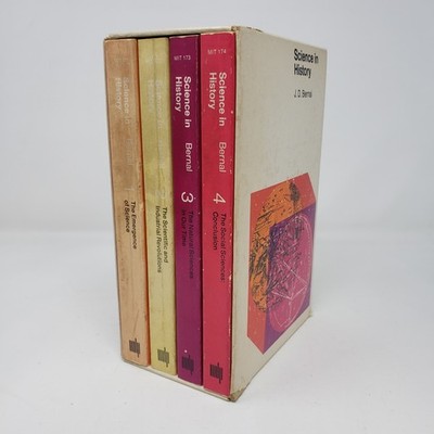 Science in History J.D. Bernal 4 Volume Paperback Set MIT Press 1971 w/ Slipcase