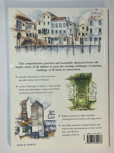 Painting Buildings With Watercolor Book Lot & White Pillars Architecture Frazer - Imagen 3 de 16