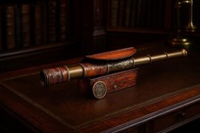 Nautical Brass Telescope Handheld Spyglass with Box Maritime spyglass 17Inch