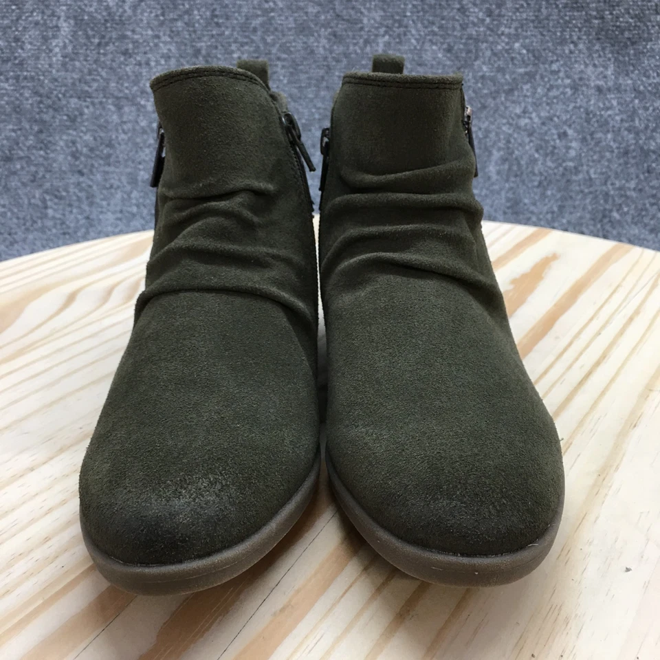 Earth Origins Botas Mujer 6.5M Cuello Callista Botines Verde Oliva Gamuza Foto 4 de 4