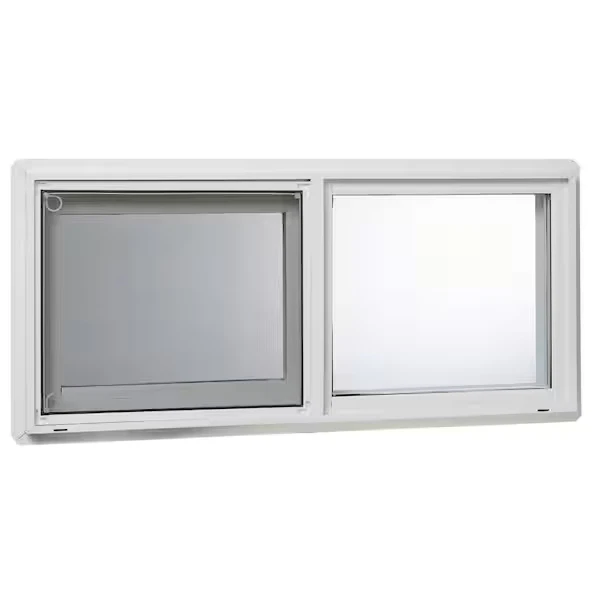 Janela painel duplo canhoto único deslizante vidro isolado tela removível branca - Imagem 3 de 4