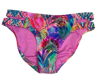 Phax Swimwear Women's XS/30 Bikini Swim Bottom Pink Green Multi NWT