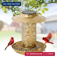 XDW-GIFTS Bird Feeder for Outdoors Solar Hanging Bird Feeder Bird House with Car