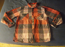 vintage Levi's Flannel Button Up Shirt Red White black Men's Size XL RN 117508