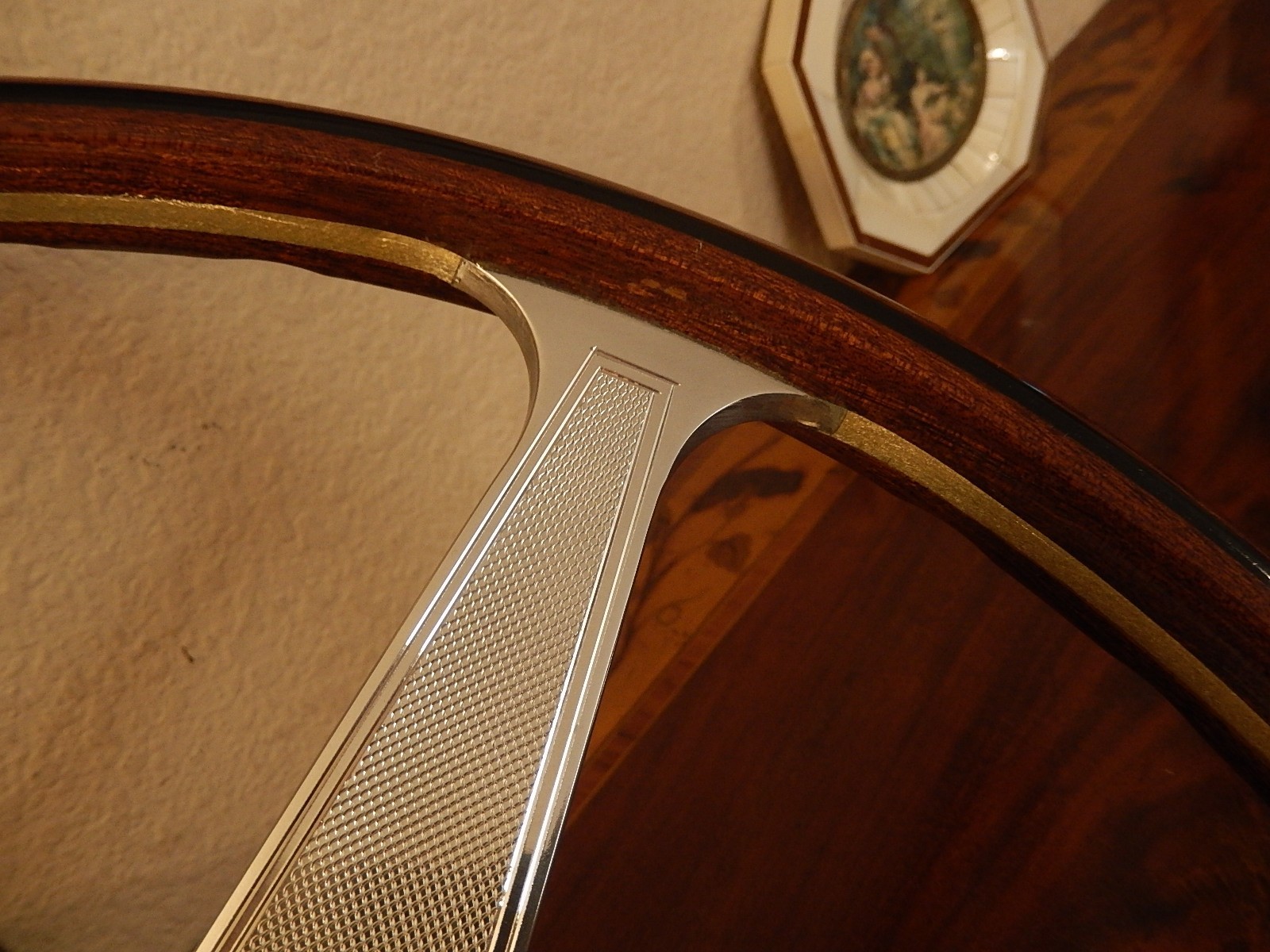 FERRARI 275 GTB 4  330 - 365 2+2  Daytona NARDI VINTAGE Wood Steering Wheel 38cm