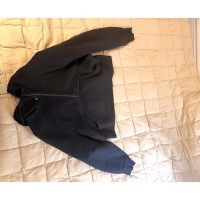 Lululemon Scuba Oversized Half-Zip Hoodie Black Fleece Sweatshirt M/L LW3DM4S