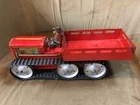 1940s Marx Giant Reversing Tractor Truck  w/ Farmer Rare Vtg Working Wind Up Tin