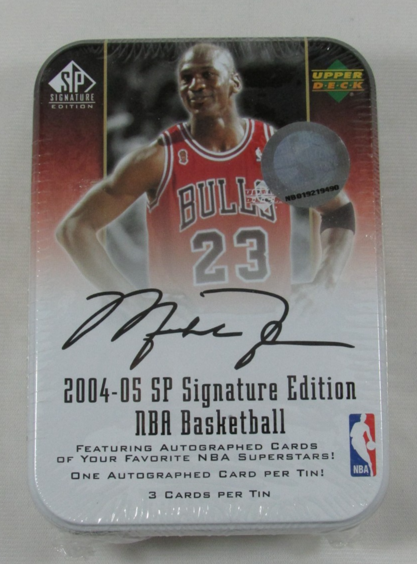 2004-05 UD SP SIGNATURE EDITION NBA BASKETBALL MICHAEL JORDAN TIN 