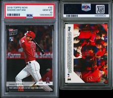 2018 Topps Now Shohei Ohtani #32 RC PSA 10 Gem Mint Rc Rookie Card 1st Career HR