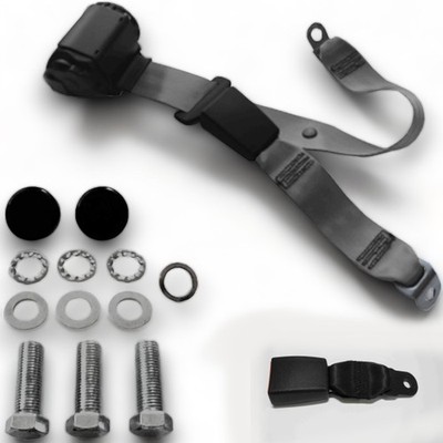 Three-Point Automatic Safety Belt 12cm Tab Gray for Jaguar E-Type XK