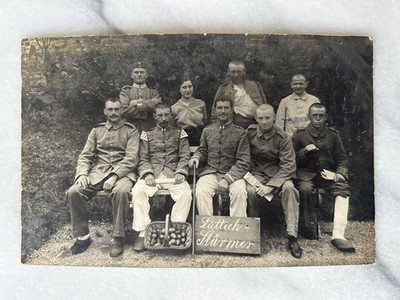 fotokarte Luttich Sturmer husar handgranate