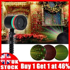Weatherproof Moving LED Laser Projector Light OutdoorGarden Landscape Party Lamp