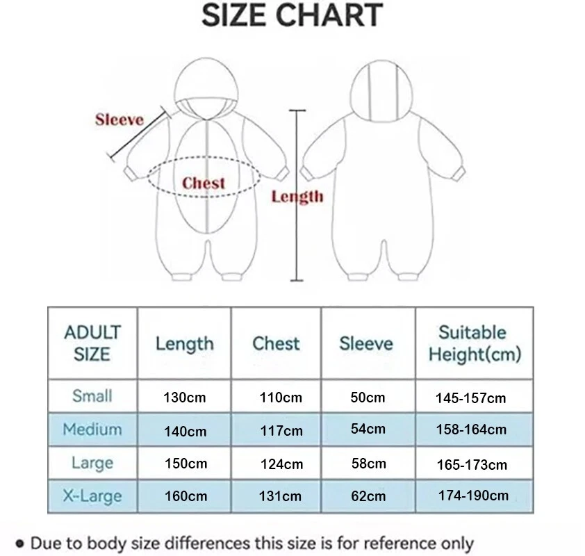 Adult Teletubbies Costume Disi Onesis Lala Cosplay Christmas Jumpsuit Pajama XL@ - Image 4 of 4