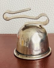 Vintage Sterling Silver Wine Label Clip “Klipper” London 1932. 1.75". 0.9oz