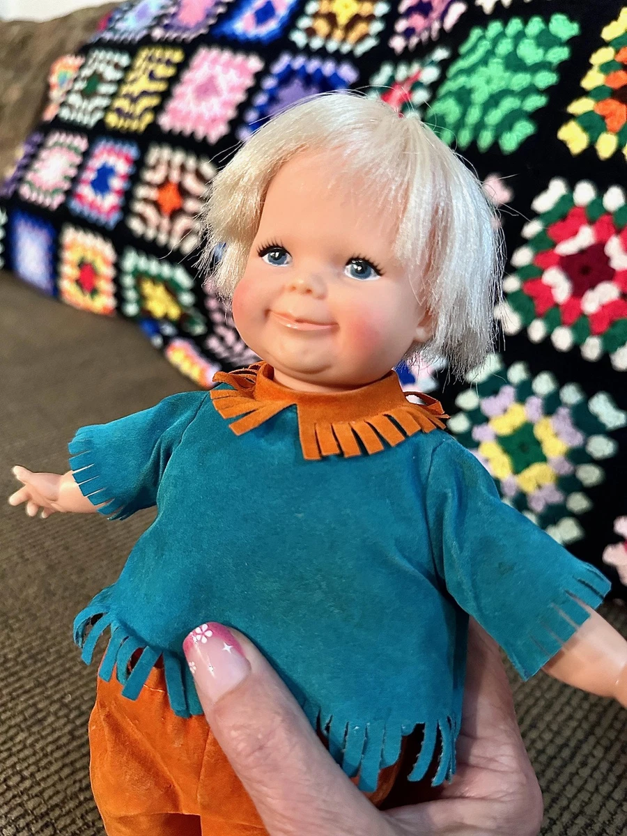 Vintage 1968 Ideal Toddler Thumbelina Sister – Original Fringe Outfit MCM