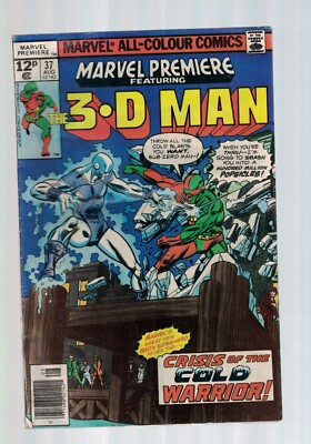 Marvel Comics Marvel Premiere Feat. The 3.D Man  No. 37 August 1977 