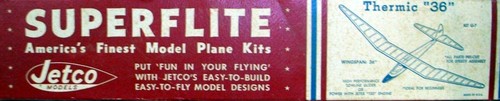 Jetco THERMIC 36 PLAN for FF Towline Glider or Jetex Powered Model Sailplane - Picture 3 of 5
