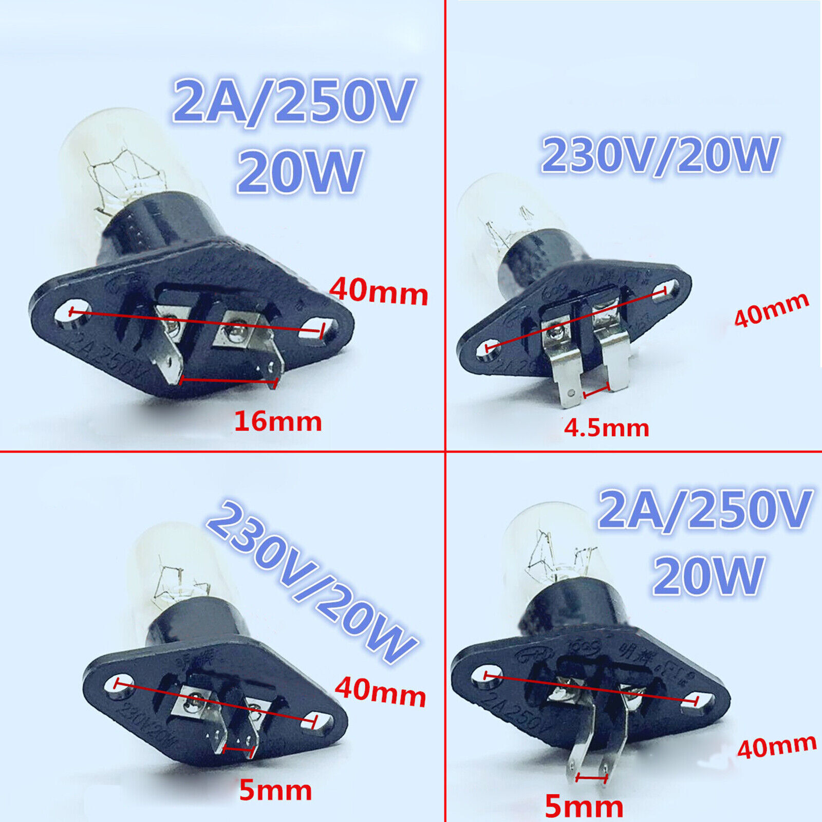 For Haier/Galanz/Panasonic/LG Microwave Oven Refrigerator Replace Bulb