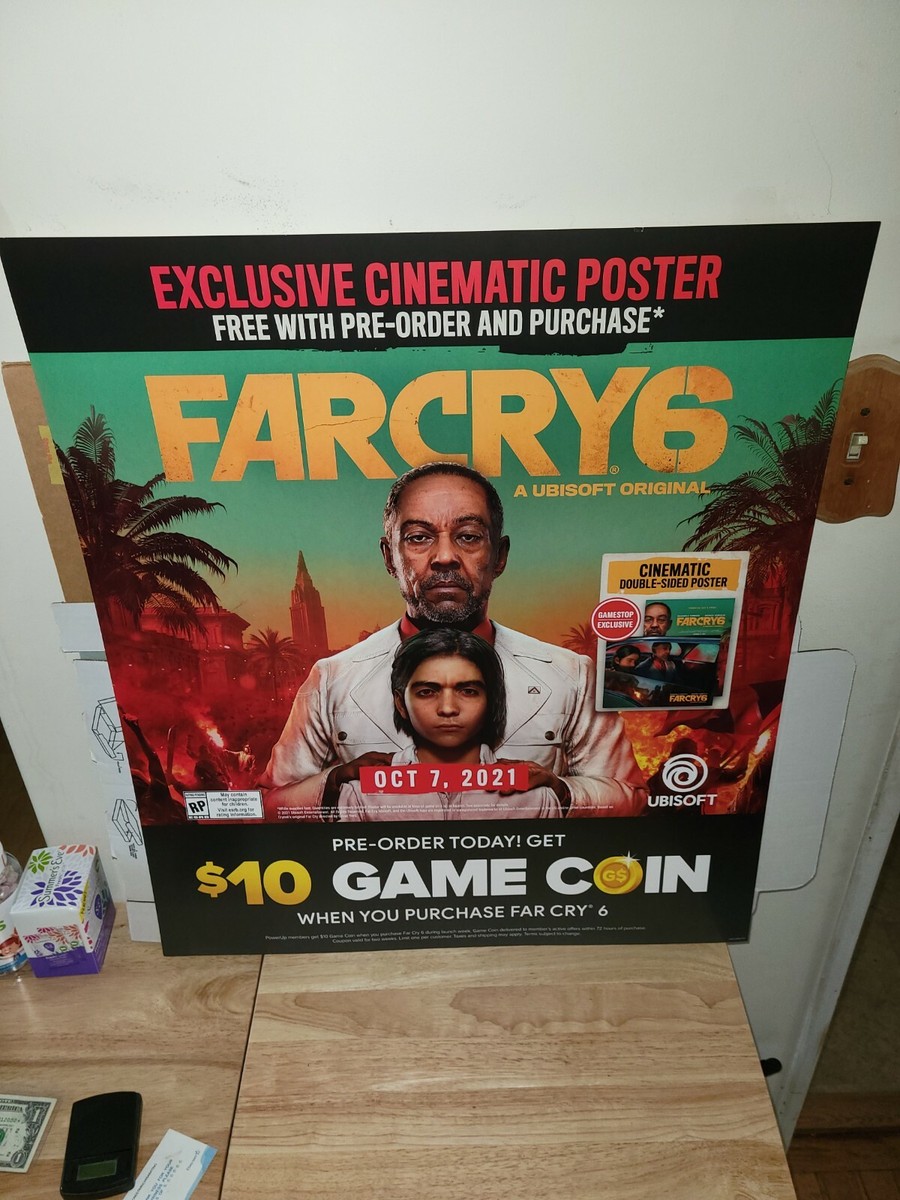 FAR CARY 6 ADVERTISING PROMOTIONAL Video Game Display Poster 24