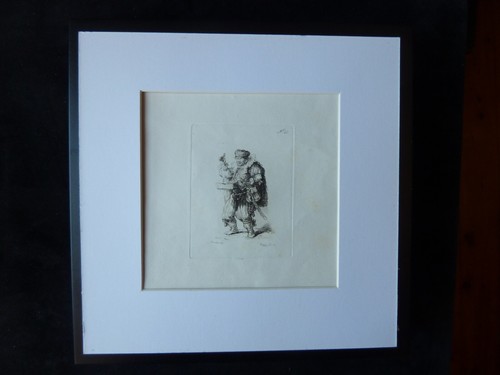 REMBRANDT NOVELLI (1764-1836) PORTRÄT NACH REMBRANDT ORIGINAL GRAVUR NR. 41 - Bild 7 von 8