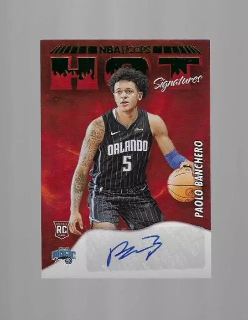 2022-23 Paolo Banchero Panini Hoops Hot Signatures Rookie Auto GREEN PARRALLEL