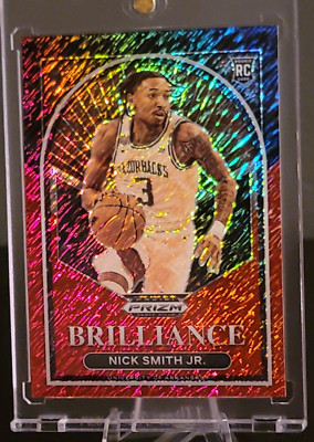2of9!! FOTL 2023 Prizm D.P. Nick Smith Jr BRILLIANCE RED SHIMMER #'d 2/9 
