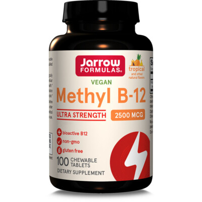 Jarrow Formulas, Methyl B-12, 2500mcg, Tropical flavor, 100 Kautabletten