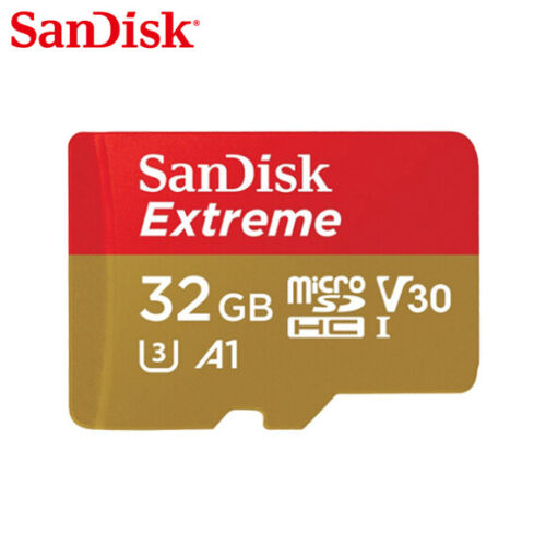 SanDisk Extreme 32GB 64GB 128GB microSD C10 UHS-I U3 Card for Mobile Gaming - Afbeelding 1 van 6