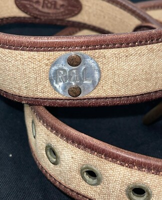 RRLベルト サイズ28 RRL Ralph Lauren Double RL Vintage Military Canvas Leather