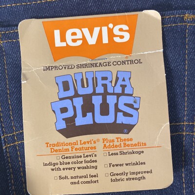 VTG Levi's Dura Plus Student Tag W26 L29 Big Bell Bottom Deadstock