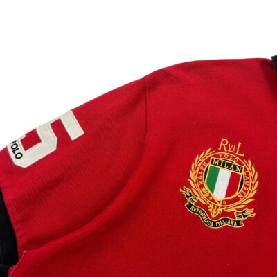 未使用❕POLO MILAN BIGPONY 5 170/92 Ralph Lauren Green Milan Big Pony Polo Shirt (Extra Large
