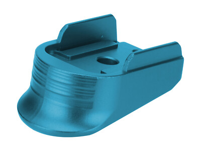 for Sig Sauer P365 .380 Magazine Plate Finger Extension Aluminum Anodized Blue